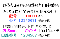 口座 どこ 銀行 ゆうちょ 番号