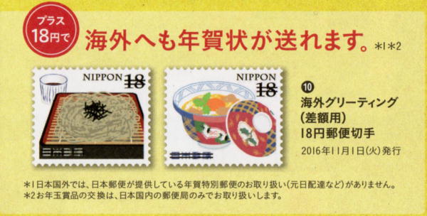 国際航空葉書8円差額用切手